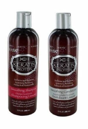 HASK KERATIN PROTEIN SHAMPOO LISCIANTE & CONDITIONER 355ml**OFFERTA**