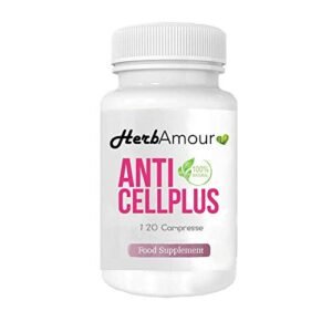 HerbAmour AntiCellPlus | Integratore Naturale | 120 Cpr. Drenanti Dimagranti Forti E Brucia Grassi Efficaci | Prodotto Perdipeso Per Perdere Chili Velocemente | Senza Caffeina | Senza Glutine