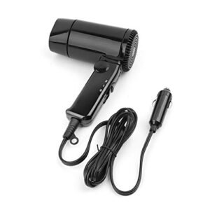 Huafi - Asciugacapelli per auto, 12 Volt, 216 Watt, da viaggio, per campeggio, accendisigari, caricatore