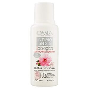 Omia Sapone Intimo Eco Bio Ph 3.5 Malva Officinalis, Detergente Intimo, 250 ml