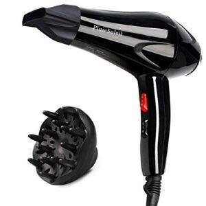 PluieSoleil Asciugacapelli Professionale Ioni, 2300W Phon per Capelli Professionale con Diffusore, 2 Velocità e 3 Impostazioni di Calore