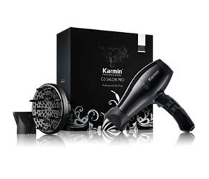 Karmin G3 Salon Pro - Asciugacapelli professionale ionico 2000 W, modellatore potente con diffusore, con ioni negativi, per parrucchieri