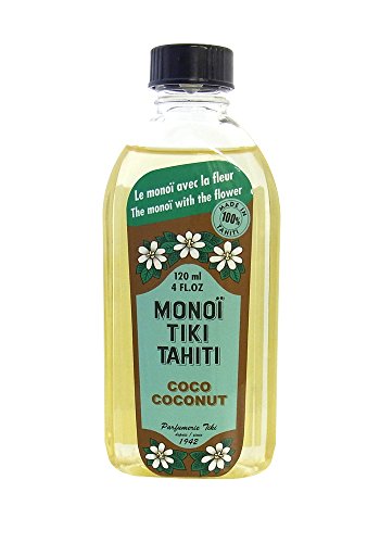 Olio di Monoi per corpo e capelli al Cocco Naturale - Parfumerie Tiki Tahiti, dal 1942 - denominazione d'origine certificata