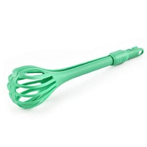 1Pack 2 in 1 multi-funzione di Frullino & pane della clip palmare Uovo Mixer in plastica uovo frullare battitore multifunzionale Kitchen Tool (verde)