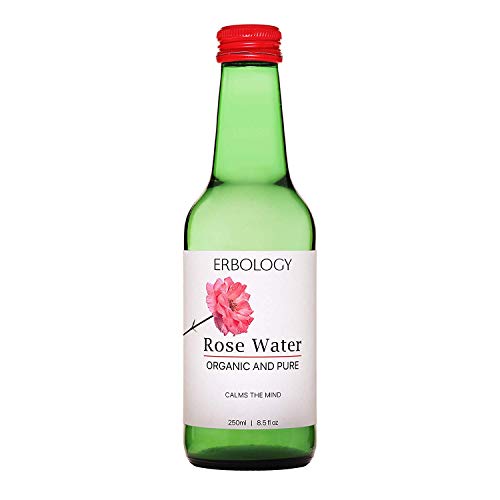Acqua di Rose Bio 250ml - Distillato dai Fiori di Rosa Damascena - Qualità del Cibo