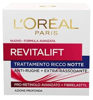 L'Oréal Paris Crema Viso Notte Revitalift, Azione Antirughe Extra-Rassodante con Pro-Retinolo Avanzato, 50 ml