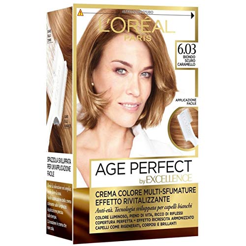L'Oréal Paris Excellence Age Perfect Crema Colore Effetto Rivitalizzante, 6.03 Biondo Scuro Caramello