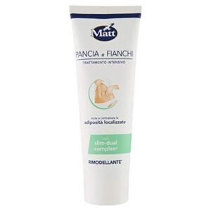 Matt - Crema Intensiva Pancia e Fianchi - Crema Snellente e Rimodellante per Zona Addominale - 200 ml
