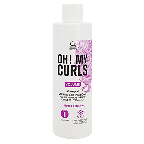 Oh! My Curls - Shampoo Volume e Idratazione - Trattamento Professionale Volumizzante e Idratante per Capelli Ricci e Sottili Molto Sfibrati e Secchi - 250 ml