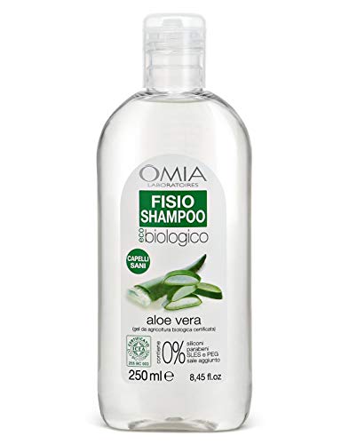 Omia Fisio Shampoo Eco Bio con Aloe Vera, Adatto ad un Uso Frequente, 250 ml