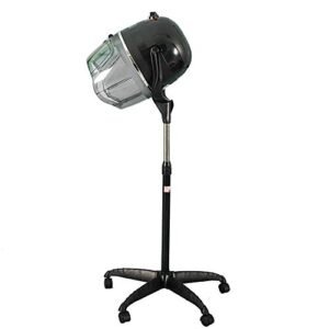 Sanqiao Asciugacapelli Professionale Parrucchieri Cappuccio Asciugatrice per Barbiere Salone,Timer Regolabile Temperatura Rotolamento