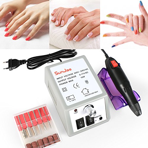 Sunjas Fresa professionale Unghie Manicure Pedicure Professionale Elettrico Nail Art File Di Foratura Pedicure Del Manicure Macchina