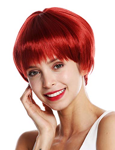 WIG ME UP ® - VK-53-135 Parrucca donna Corta Liscia Page Pageboy haircut Rosso Rosso ramato