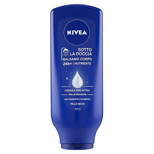 Nivea Sotto la Doccia Balsamo Corpo Nutriente per Pelle Secca con Olio di Mandorla, 250ml