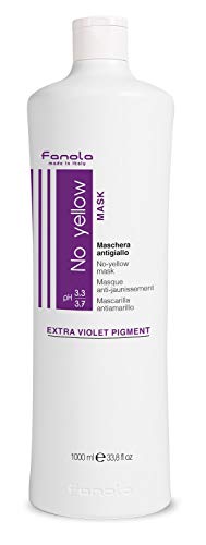 Fanola No yellow Mask-Extra Violet Pigment/Maschera Antigiallo, 1000 ml
