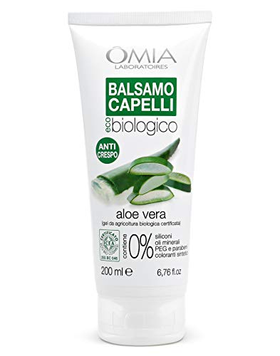 Omia Balsamo per Capelli Eco Bio con Aloe Vera, Balsamo Idratante, 200 ml