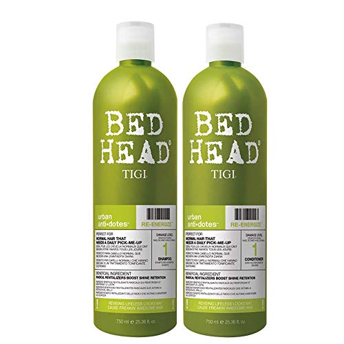 TIGI Bed Head Urban Anti+Dotes Re-Energize Level 1 Shampoo & Conditioner Rivitalizzanti per Uso Quotidiano - 1500 g