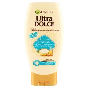 Garnier Balsamo Ultra Dolce Rituale d'Argan, Balsamo per Capelli Secchi e Indisciplinati, 250 ml