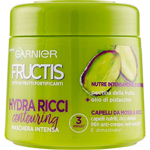 Garnier Fructis Hydra Ricci Maschera Fortificante per Capelli Ricci Tendenti al Crespo, 300 ml
