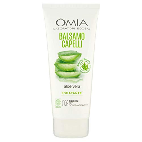 Omia Balsamo per Capelli Eco Bio con Aloe Vera, Balsamo Idratante, 200 ml