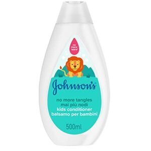 JOHNSON’S Baby, Balsamo per Bambini, Mai Più Nodi, Districante, Non Più Lacrime, anche per Capelli Lunghi o Ricci, 500ml
