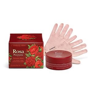 L'Erbolario ROSA PURPUREA Balsamo Mani con estratto e acqua distillata di Rosa gallica 75 ml