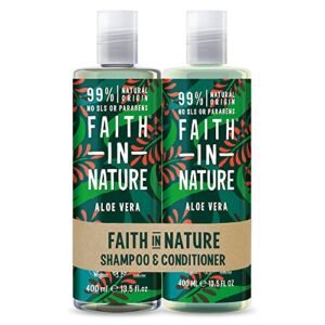 Faith in Nature - Shampoo naturale e balsamo, Per capelli normali/secchi, 400 ml + 400 ml