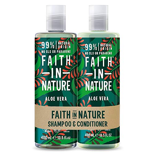 Faith in Nature - Shampoo naturale e balsamo, Per capelli normali/secchi, 400 ml + 400 ml