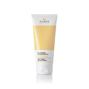 GYADA COSMETICS, Balsamo Anticrespo, Indicato per Capelli Secchi, Crespi o Rovinati, ad Alto Potere Districante, Rende i Capelli Morbidi e Setosi, a Base di Burro di Karitè, 200ml