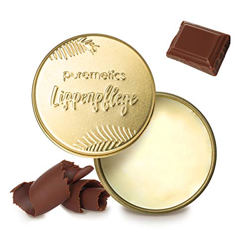 puremetics Zero Waste - Balsamo per labbra "cioccolato", 100% vegano e senza plastica, per la cura delle labbra, senza plastica, riutilizzabile