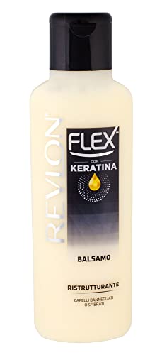 Revlon Flex Balsamo Ristrutturante, Capelli danneggiati o sfibrati, 400 ml