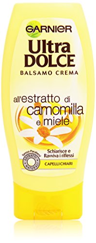Garnier Ultra Dolce all'Estratto di Camomilla e Miele Balsamo Crema per Capelli Chiari, 200 ml
