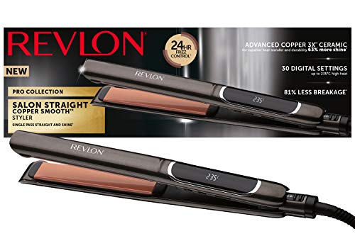 Pro Collection Salon Straight XL Copper di Revlon Piastra per capelli, 25 mm RVST2175