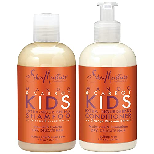 Shea Moisture Mango & Carrot Kids Shampoo and Conditioner Set by Shea Moisture