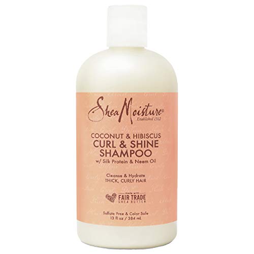 Shea Moisture, Shampoo per capelli ricci, profumo: Cocco e Ibisco, 384 ml