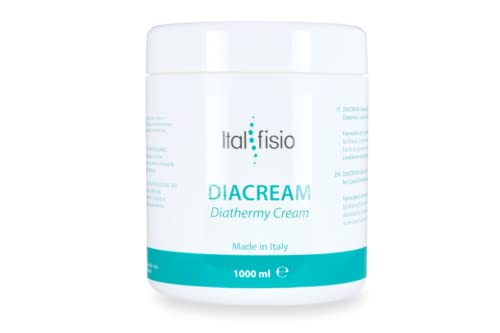 "DIACREAM" by Italfisio - Crema conduttiva per Radiofrequenza, Tecar e Diatermia - 1000 ML