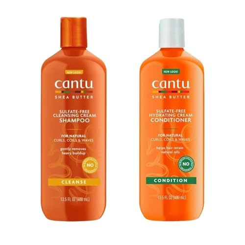 Cantu Shea Butter for Natural Hair Shampoo and Conditioner SOLFATO Free by Cantu