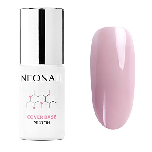 NEONAIL Base Coat Semipermanente Unghie 7,2 ml Smalto Base Coat Rosa Cover Base Protein Light Nude Gel Per Unghie UV Led Nail Polish NEONAIL Smalti Gel Semipermanenti