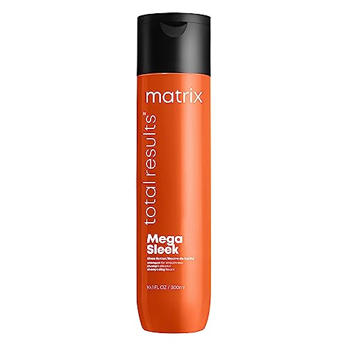 Matrix - Total Results Mega Sleek Shampoo Anti-crespo Lisciante per Capelli Crespi, 300 ml