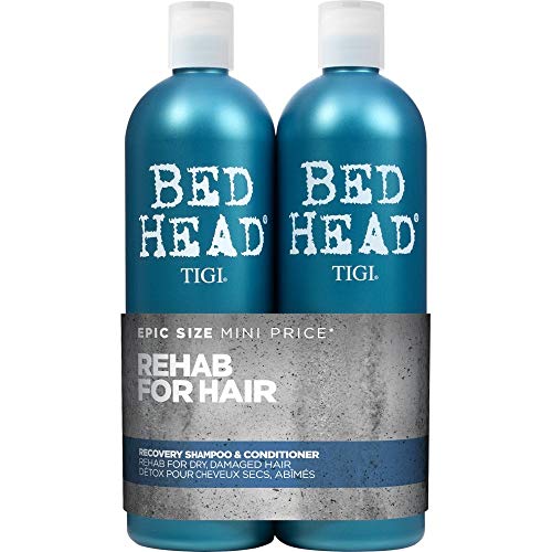 Bed Head by TIGI | Shampoo e balsamo Recovery | Trattamento ristrutturante e idratante professionale per capelli | Ideale per capelli secchi e danneggiati | 2x750 ml