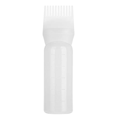 Hair Dye Bottle - Shampoo Bottle, 5 Pcs Hair Dyeing Bottle Tool applicatore con pettine a olio 3 colori (Colore : Bianca)