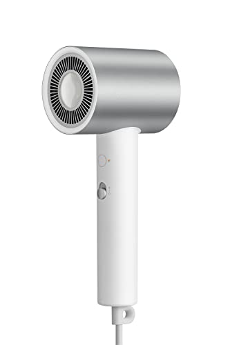 Xiaomi Water Ionic Hair Dryer H500, Asciugacapelli, Trattamento agli ioni d'acqua, Corpo in Metallo, Beccuccio magnetico, Controllo della Temperatura Smart, Filtro dell'aria, Bianco