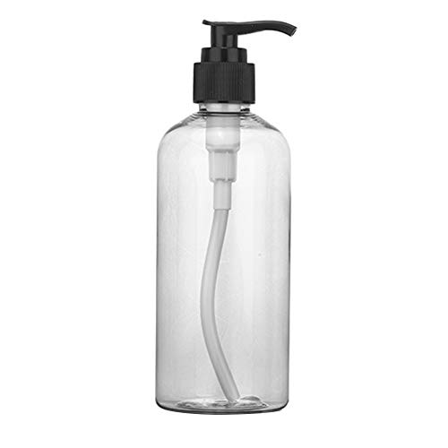 Danigrefinb Dispenser vuoto con erogatore a pompetta, 100/200/300 ml, per lozione, gel doccia e sapone, ricaricabile (trasparente, 200 ml)