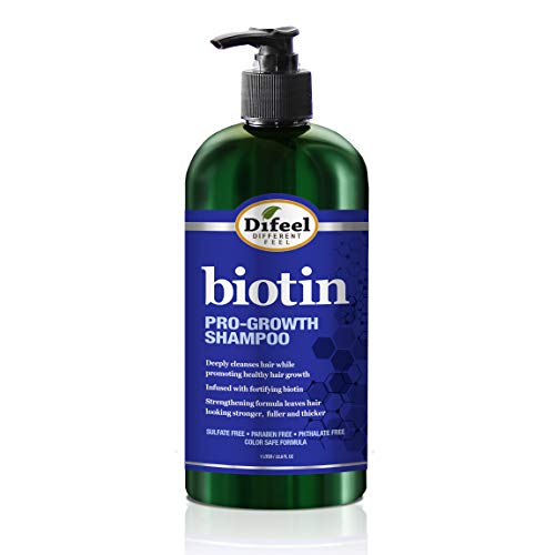 Difeel Pro-Growth Biotin Shampoo 1 litre – Shampooing pour l'amincissement et la perte des cheveux