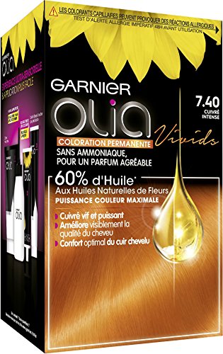 Garnier Olia - Colorazione permanente all'olio senza ammoniaca, colore: rame