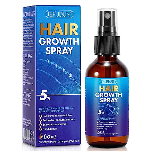 IWKDIJ Spray per la crescita dei capelli da 60 ml per uomini e donne, trattamenti per la caduta dei capelli