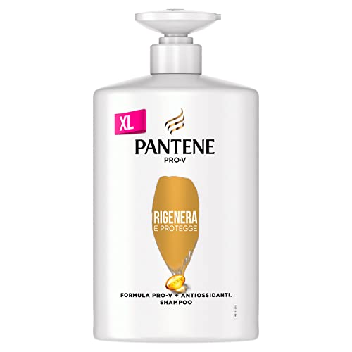 Pantene Pro-V Shampoo Protezione Cheratina, Rigenera & Protegge, per Capelli Deboli o Danneggiati, Ripara i Danni da Styling, 1000 ML