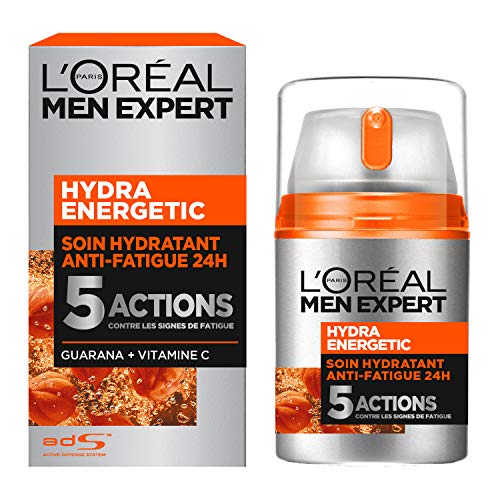 L'Oréal Men Expert - Trattamento per il viso “Hydra Energetic”, anti-stanchezza, idratante, da uomo, confezione da 50 ml