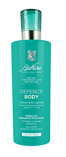 Bionike Defence Body - Crema-Gel Trattamento Anti-cellulite, Azione Drenante e Riducente, per Pelli Sensibili e Intolleranti, Effetto Freddo, Stimola la Circolazione e Contrasta la Cellulite, 400 ml