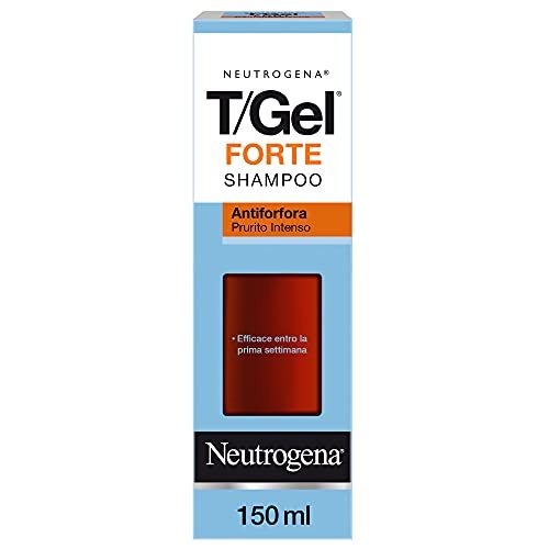 Neutrogena Shampoo Antiforfora T/Gel Forte Prurito Intenso, Shampoo uomo per capelli secchi contro il prurito, Trattamento anti-forfora senza alcol efficace dalla prima settimana, 150 ml